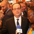 François Hollande - 37ème édition du Salon du Livre à Paris, le 23 mars 2017. Le Maroc est pour la première fois le pays invité d'honneur du salon.