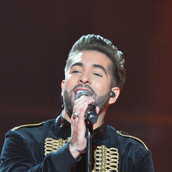 Le chanteur Kendji Girac à la 30ème édition du Téléthon 2016 (AFMTéléthon) à l'hippodrome de Longchamp à Paris, France, le 3 décembre 2016. Ce grand marathon caritatif en faveur de la recherche sur les maladies rares, s'est achevé dans la nuit avec 80,31 millions d'euros de promesses de dons au compteur, a annoncé l'Association Française contre les Myopathies (AFM-Téléthon). © Coadic Guirec/Bestimage