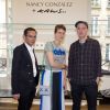 Exclusif - Santiago Barberi Gonzalez, Sarah Andelman et KAWS - Lancement de la collection "Nancy Gonzalez + KAWS" chez colette à Paris. Le 5 juillet 2016 © Julio Piatti / Bestimage