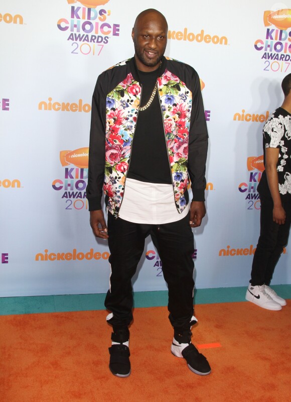 Lamar Odom à la Soirée des "Nickelodeon's 2017 Kids’ Choice Awards" à Los Angeles le 11 mars 2017.