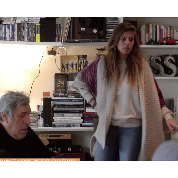 Aurore Aleman dans "TPMP ! La grande rassrah 2" sur C8, le 30 mars 2017.