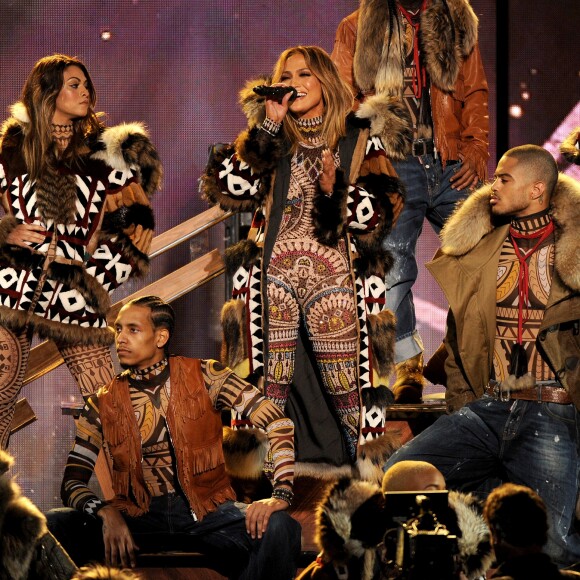 Jennifer Lopez aux American Music Awards 2015 à Los Angeles. Novembre 2015.