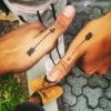 Anaïs Camizuli retire son tatouage en commun avec Eddy, 2017