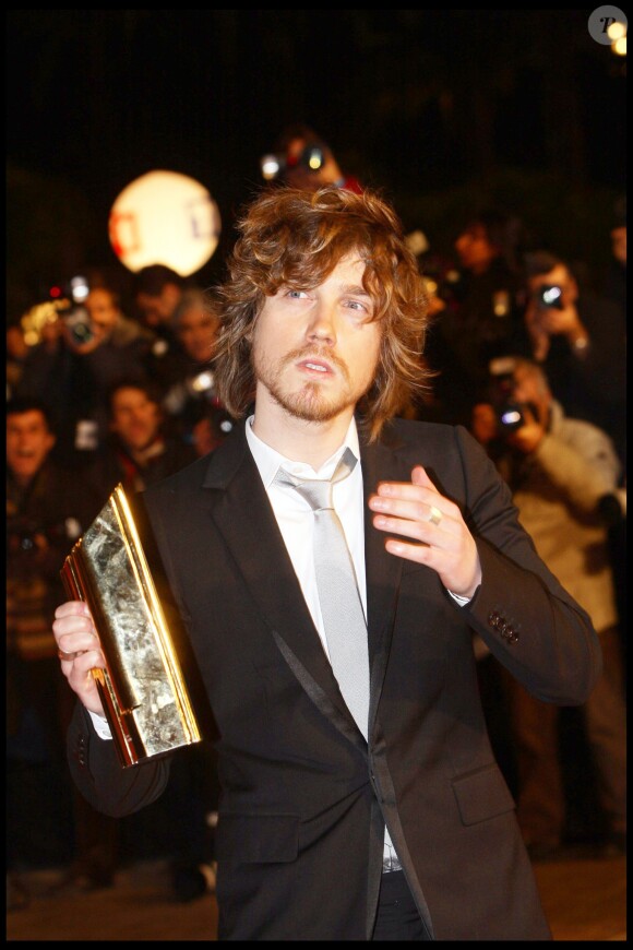 Julien Doré en 2009 aux NRJ Music Awards à Cannes.