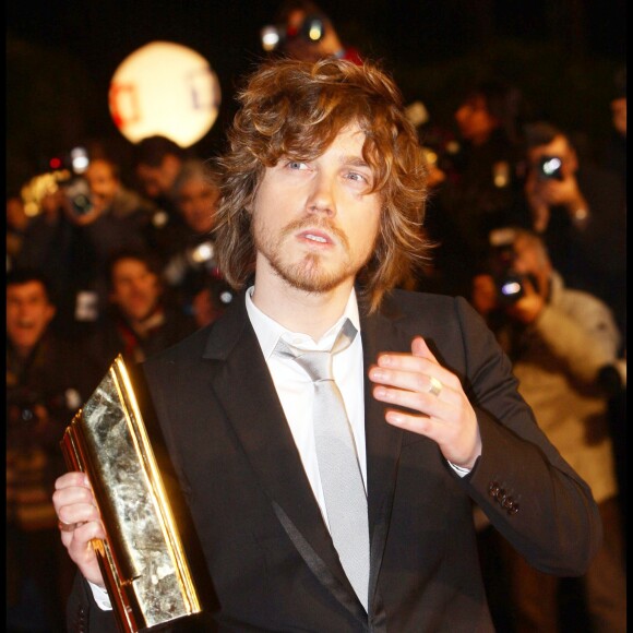 Julien Doré en 2009 aux NRJ Music Awards à Cannes.
