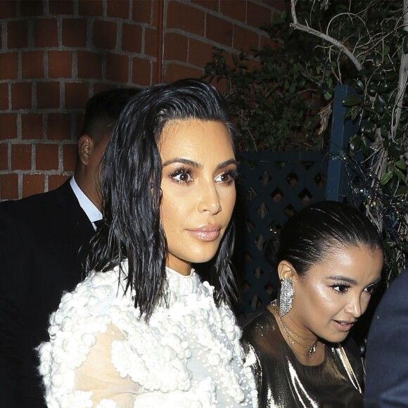 Kim Kardashian est allée dîner au restaurant Mr. Chow à Beverly Hills le 2 avril 2017.