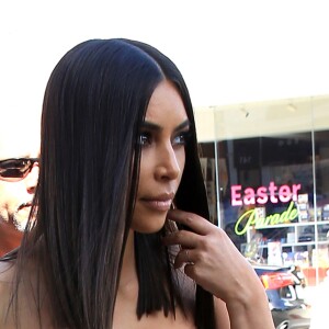 Kim Kardashian est allée déjeuner à Beverly Hills, le 30 mars 2017.