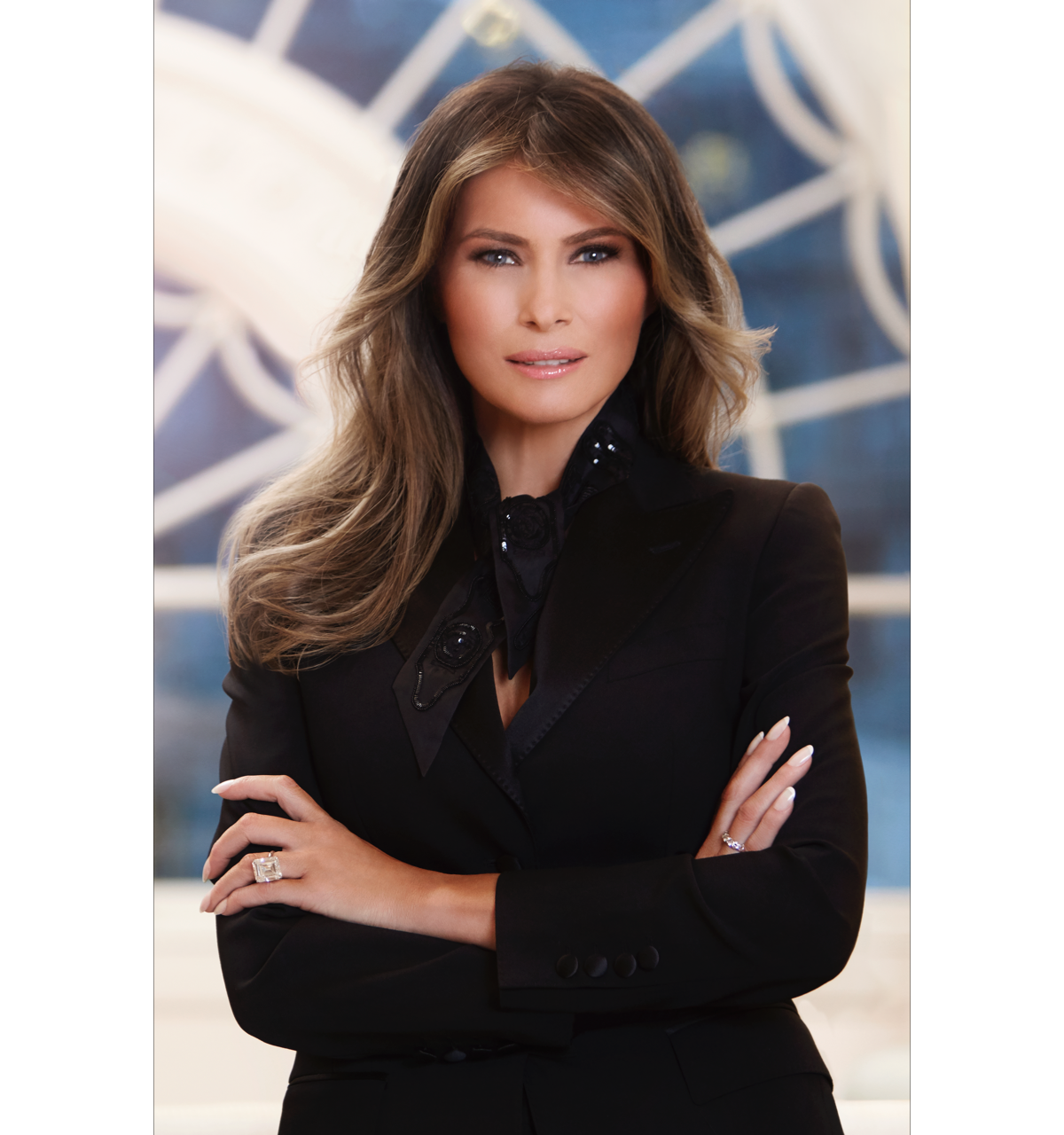 Photo : Portrait officiel de Melania Trump, épouse du président Donald Trump et première dame