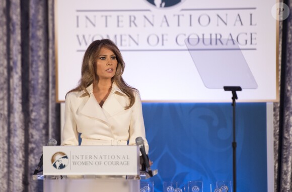 Melania Trump assiste à la cérémonie de remise du 2017 Secretary of State's International Women of Courage (IWOC) Award à Washington, D.C., le 29 mars 2017.