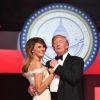 Le président Donald Trump et son épouse Melania Trump au Freedom Ball. Washington, le 20 janvier 2017.