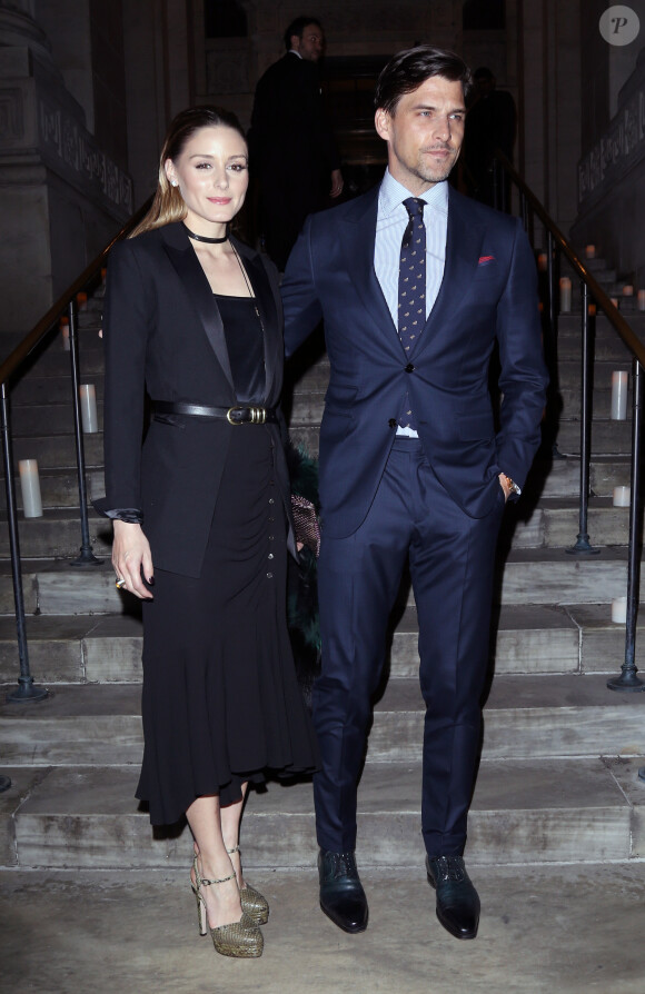 Olivia Palermo et son mari Johannes Huebl - Dîner de gala Montblanc & UNICEF à la New York Public Library à New York, le 3 avril 2017.