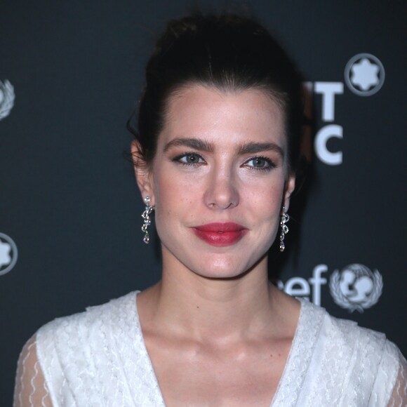 Charlotte Casiraghi - Dîner de gala Montblanc & UNICEF à la New York Public Library à New York, le 3 avril 2017. © Morgan Dessalles/Bestimage