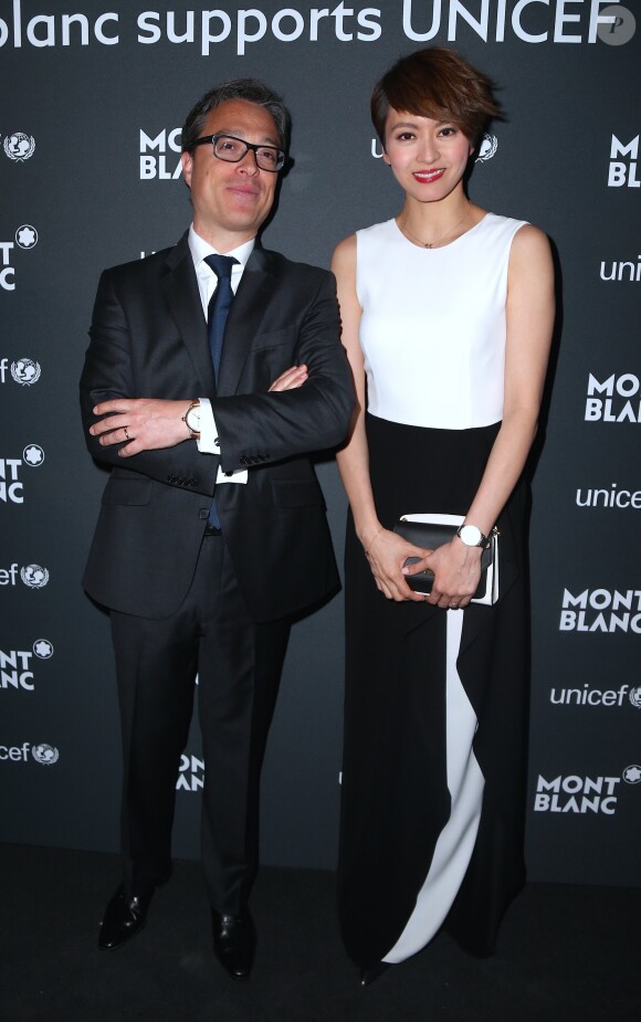Gigi Leung et Nicolas Baretzki (directeur général Montblanc) - Dîner de gala Montblanc & UNICEF à la New York Public Library à New York, le 3 avril 2017. © Morgan Dessalles/Bestimage