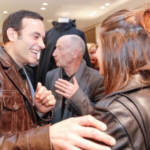 Exclusif - Anthony Delon et sa fille Loup - Lancement de la marque de vêtements de cuir "Anthony Delon 1985" chez Montaigne Market à Paris. Le 7 mars 2017 © Philippe Doignon / Bestimage