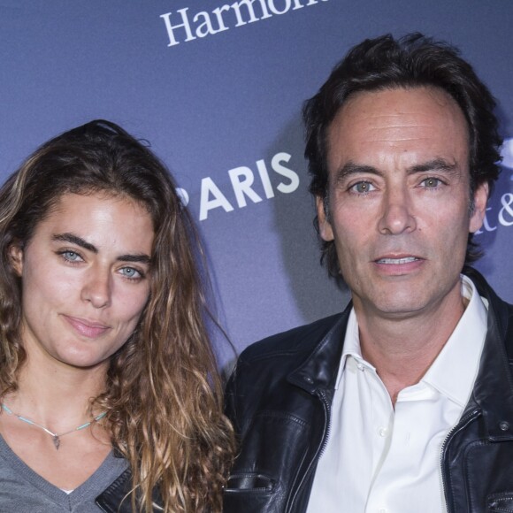 Exclusif - Anthony Delon et sa fille Alyson Le Borges - Inauguration de la boutique Harmont & Blaine à Paris, ce mardi 13 octobre 2015