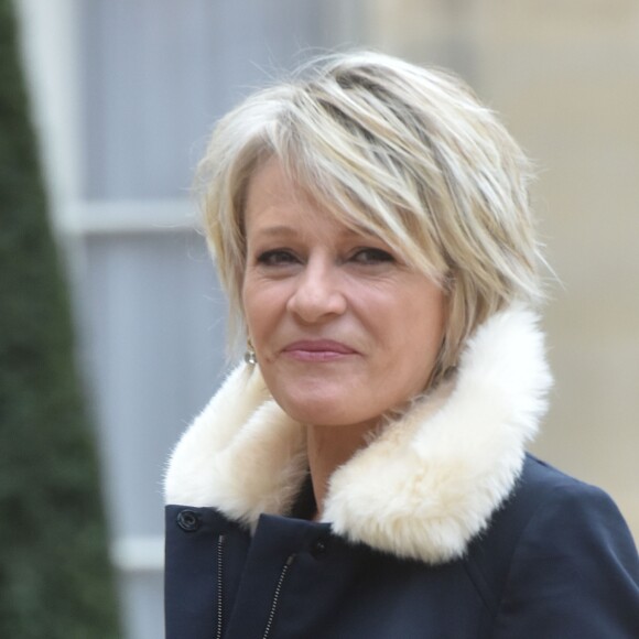 Sophie Davant lors des 30 ans du Téléthon pendant une réception au palais de l'Elysée à Paris, le 30 janvier 2017.