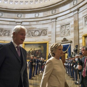 Bill Clinton et sa femme Hillary Rodham Clinton - Investiture du 45e président des Etats-Unis Donald Trump à Washington DC le 20 janvier 2017