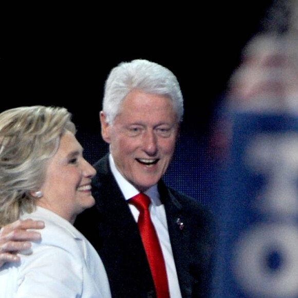 Bill Clinton et sa femme Hillary Clinton - 4 ème jour de la Convention Démocrate à Philadelphie le 28 juillet 2016