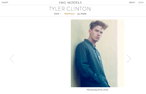Tyler Clinton, le neveu de Bill et Hillary Clinton, fait ses premiers pas dans le mannequinat. Le jeune homme de 22 ans a signé avec la prestigieuse agence IMG Models, à New York (avril 2017).