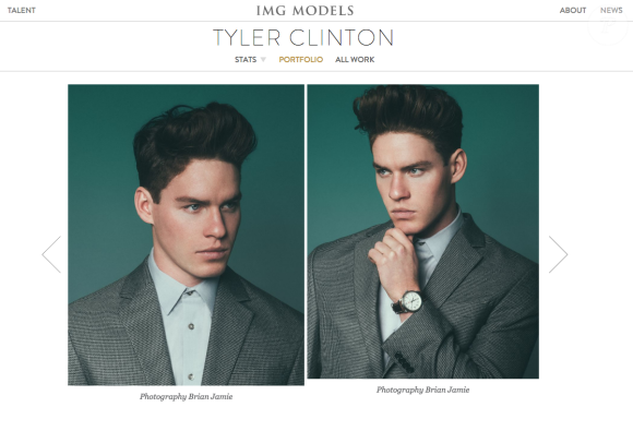 Tyler Clinton, le neveu de Bill et Hillary Clinton, fait ses premiers pas dans le mannequinat. Le jeune homme de 22 ans a signé avec la prestigieuse agence IMG Models, à New York (avril 2017).
