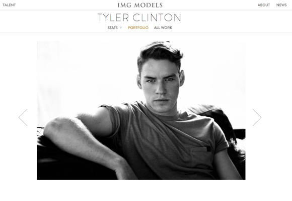 Tyler Clinton, le neveu de Bill et Hillary Clinton, fait ses premiers pas dans le mannequinat. Le jeune homme de 22 ans a signé avec la prestigieuse agence IMG Models, à New York (avril 2017).