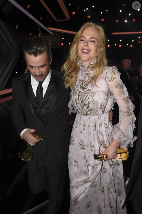 Nicole Kidman et Colin Farrell - Remise des prix des 52ème cérémonie des Golden Camera Awards à Hambourg le 4 mars 2017.