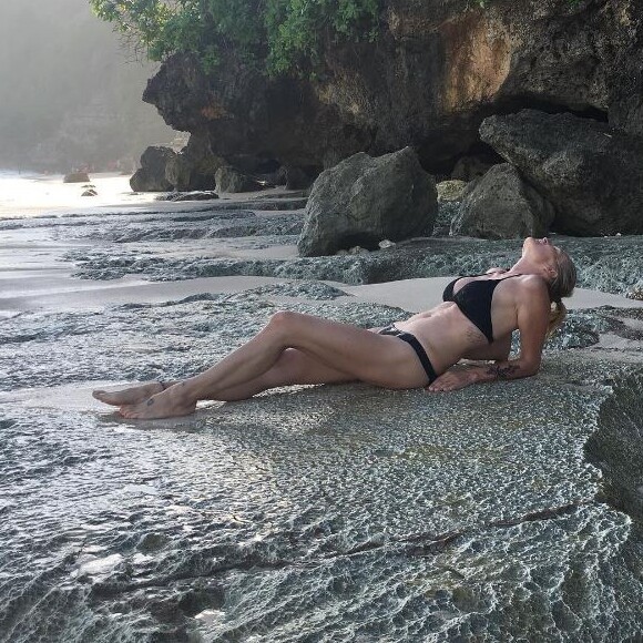 Photo d'Estelle Lefébure en vacances à Bali. 2016.