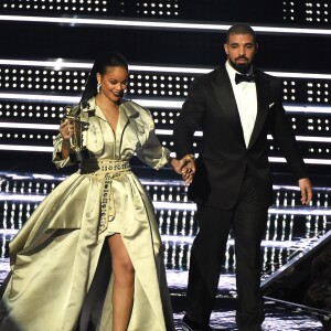 Drake et Rihanna aux MTV Video Music Awards 2016 au Madison Square Garden. New York, le 28 août 2016.