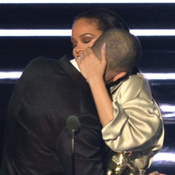 Drake et Rihanna aux MTV Video Music Awards 2016 au Madison Square Garden. New York, le 28 août 2016.