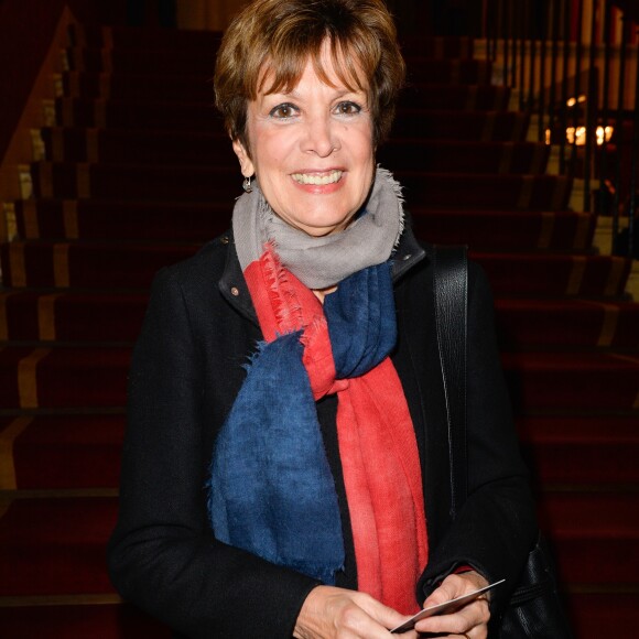 Semi-exclusif - Catherine Laborde - Générale de la pièce "A droite, à gauche" au Théâtre des Variétés à Paris le 12 octobre 2016. © Coadic Guirec/Bestimage