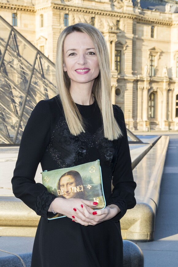 Delphine Arnault - Photocall - Cocktail du dîner de présentation de la nouvelle collection Vuitton "Masters, Les Grands Maîtres" en collaboration avec Jeff Koons au Louvre à Paris, le 11 avril 2017. © Olivier Borde/Bestimage
