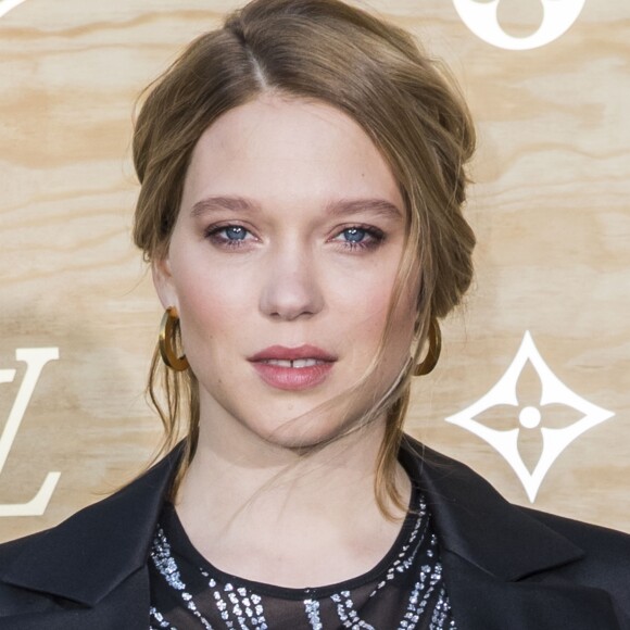 Léa Seydoux - Photocall - Cocktail du dîner de présentation de la nouvelle collection Vuitton "Masters, Les Grands Maîtres" en collaboration avec Jeff Koons au Louvre à Paris, le 11 avril 2017. © Olivier Borde/Bestimage