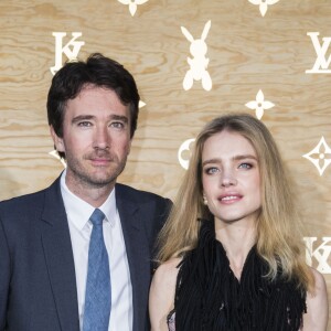 Antoine Arnault et sa compagne Natalia Vodianova - Photocall - Cocktail du dîner de présentation de la nouvelle collection Vuitton "Masters, Les Grands Maîtres" en collaboration avec Jeff Koons au Louvre à Paris, le 11 avril 2017. © Olivier Borde/Bestimage