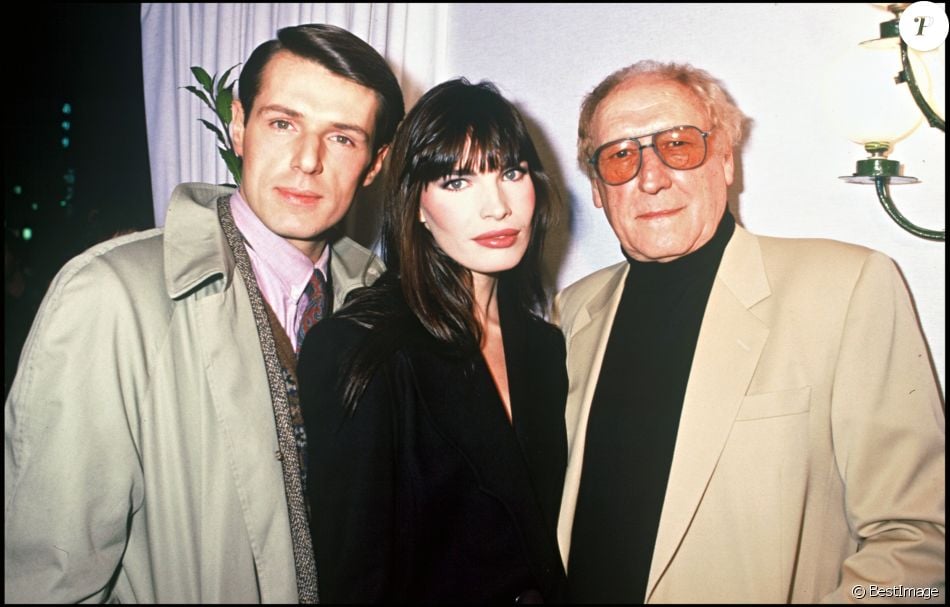 Qui Est Le Fils De Lambert Wilson LE RÉALISATEUR GEORGES WILSON, SON FILS LAMBERT ET LAURENCE TREIL À LA