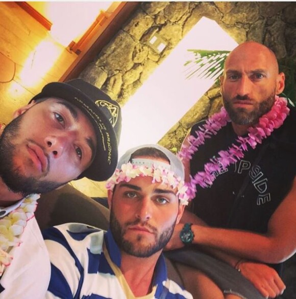 Jeff sur le tournage des "Anges 8" avec Tarek Benattia et Nikola Lozina - Instagram, 2017