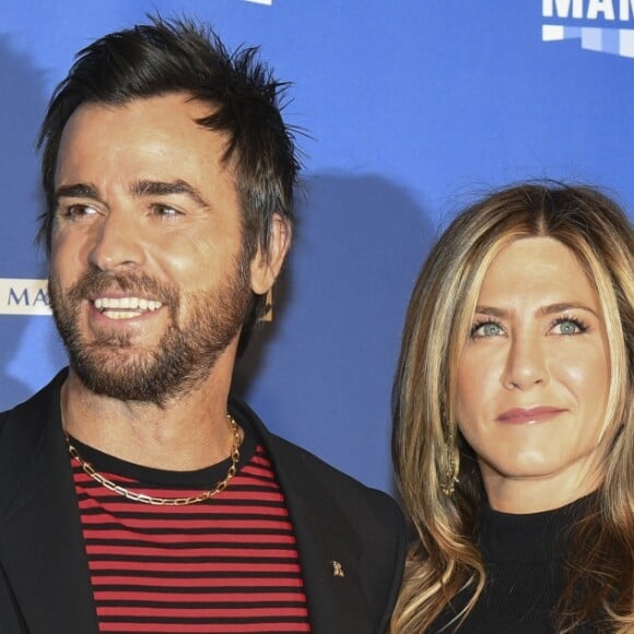 Jennifer Aniston et son mari Justin Theroux à la soirée d'ouverture de la 8ème édition du festival "Séries Mania" au cinéma Grand Rex. Paris, le 13 avril 2017. © Pierre Perusseau/Bestimage