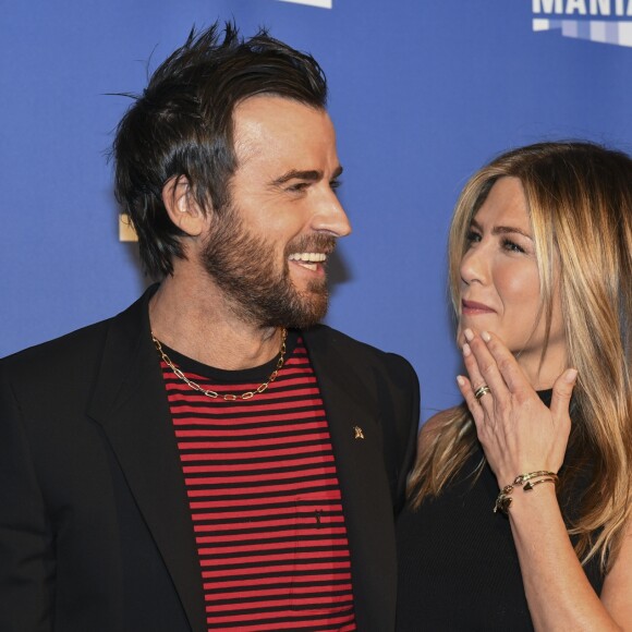 Jennifer Aniston et son mari Justin Theroux à la soirée d'ouverture de la 8ème édition du festival "Séries Mania" au cinéma Grand Rex. Paris, le 13 avril 2017. © Pierre Perusseau/Bestimage