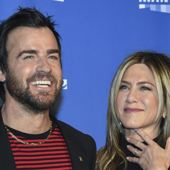 Jennifer Aniston et son mari Justin Theroux à la soirée d'ouverture de la 8ème édition du festival "Séries Mania" au cinéma Grand Rex. Paris, le 13 avril 2017. © Pierre Perusseau/Bestimage