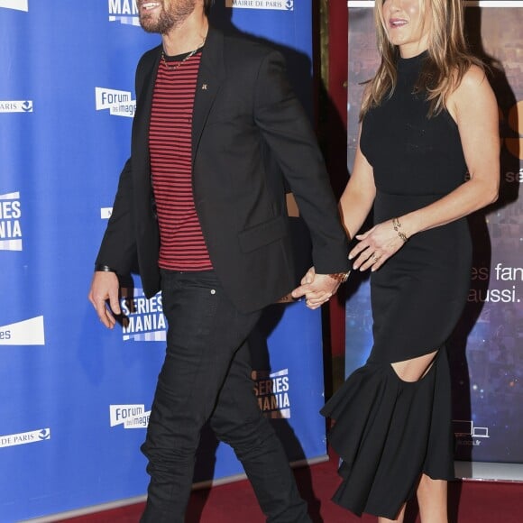 Jennifer Aniston et son mari Justin Theroux à la soirée d'ouverture de la 8ème édition du festival "Séries Mania" au cinéma Grand Rex. Paris, le 13 avril 2017. © Pierre Perusseau/Bestimage