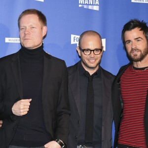 Christopher Eccleston, Max Richter, Damon Lindelof et Justin Theroux à la soirée d'ouverture de la 8ème édition du festival "Séries Mania" au cinéma Grand Rex. Le festival, consacré aux séries télévisées du monde entier, se déroulera du 13 au 23 avril 2017 au Forum des images. Paris, le 13 avril 2017. © Pierre Perusseau/Bestimage