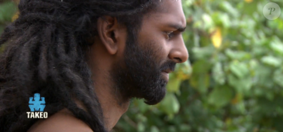 Brahma abandonne - "Koh-Lanta Cambodge". Sur TF1, le 14 avril 2017.