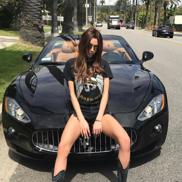 Nabilla passe un moment de rêve à Coachella (Californie). Avril 2017.