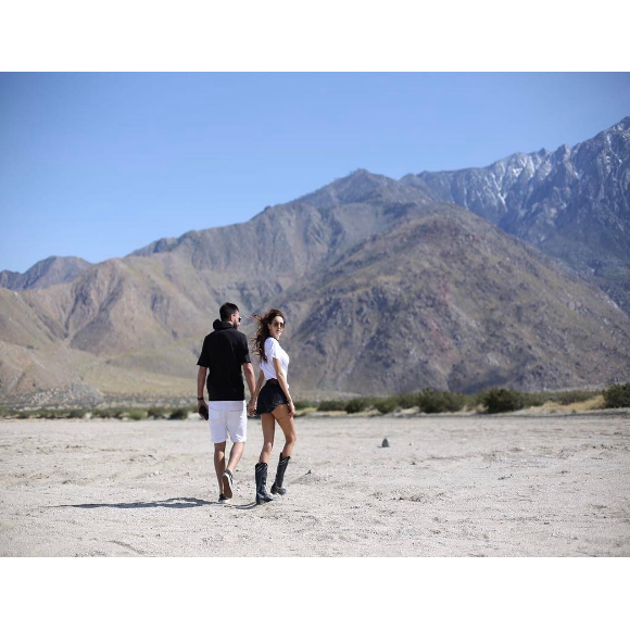 Nabilla passe un moment de rêve à Coachella (Californie). Avril 2017.