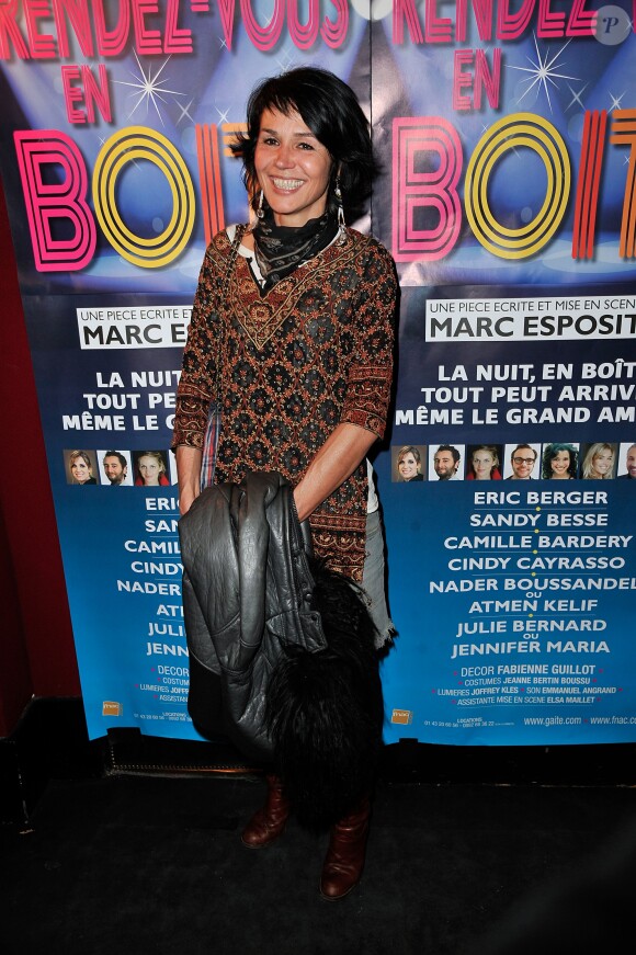 Catherine Wilkening - Générale de la pièce de théâtre "Rendez-vous en boîte" au théâtre de La Gaîté Montparnasse à Paris, le 7 avril 2014.
