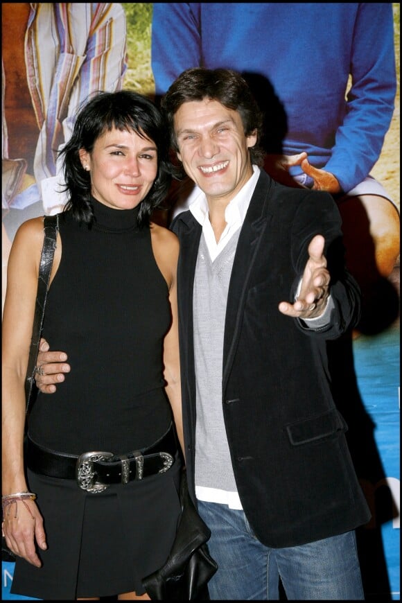 Catherine Wilkening et Marc Lavoine - Première du film "Le Coeur des hommes 2" à Paris en 2007.