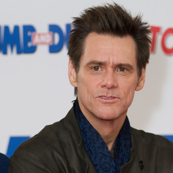 Jim Carrey au photocall du film "Dumb and Dumber" à Londres. Le 20 novembre 2014