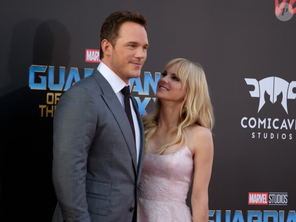 Chris Pratt et sa femme Anna Faris à la première de 'Guardians of the Galaxy Vol. 2' au théâtre Dolby à Hollywood, le 19 avril 2017 © Chris Delmas/Bestimage