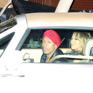 Mariah Carey et Nick Cannon partent du restaurant "Nobu" à Malibu le 22 avril 2017.