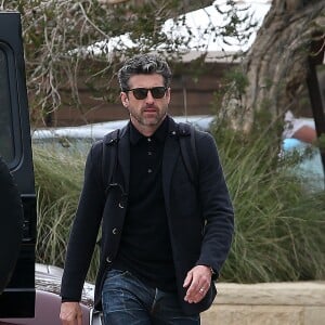 Exclusif - Patrick Dempsey est allé déjeuner au restaurant Soho House Little Beach House à Malibu, le 17 mars 2017