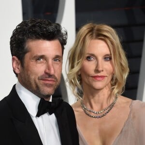 Patrick Dempsey et sa femme Jillian Fink - Vanity Fair Oscar viewing party 2017 au Wallis Annenberg Center for the Performing Arts à Beverly Hills, le 26 février 2017. © Chris Delmas/Bestimage